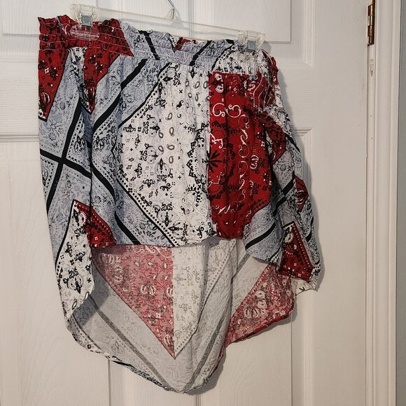 Women's red, white, and blue strapless top, Maurices Size 1X - Picture 2 of 5